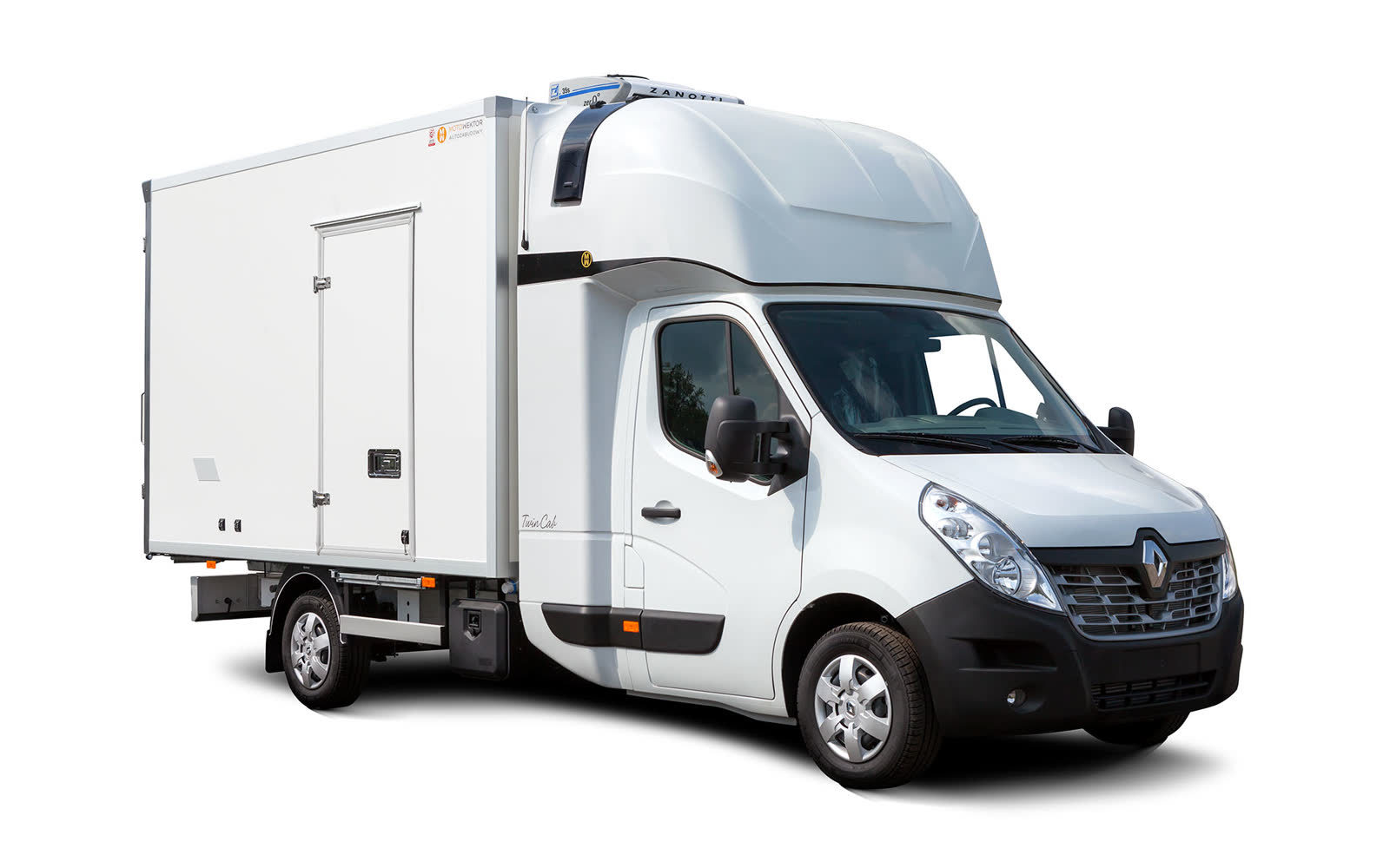 Chłodnia z zewnętrznym zasilaniem z kabiną Twin Cab L | Moto Wektor