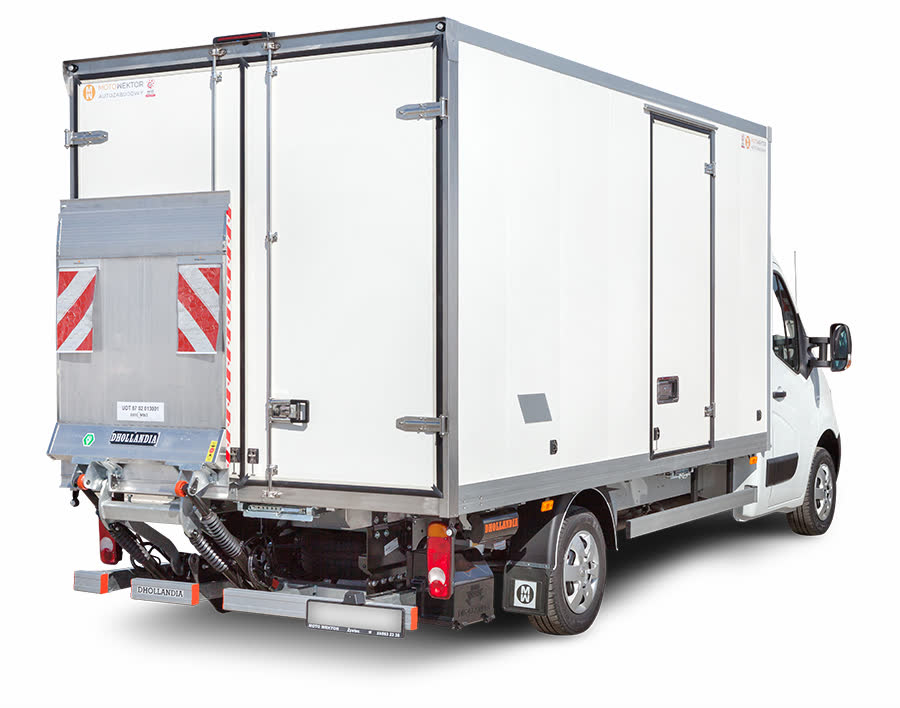 Kontener aluminiowy z windą połówkową — zdjęcie 2 | Moto Wektor