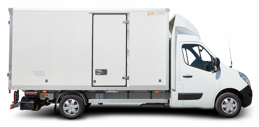 Kontener aluminiowy z windą połówkową — zdjęcie 4 | Moto Wektor