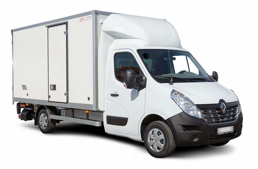 Kontener aluminiowy z windą połówkową — zdjęcie 5 | Moto Wektor